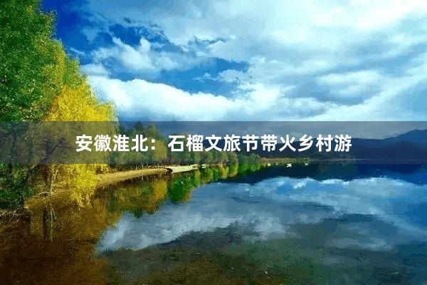 安徽淮北：石榴文旅节带火乡村游