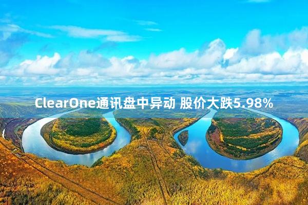 ClearOne通讯盘中异动 股价大跌5.98%